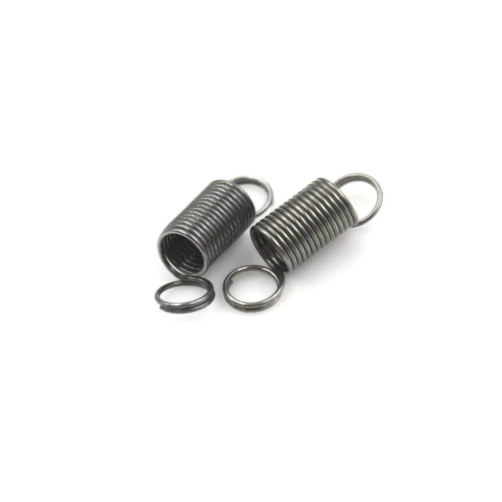10PCS 15mm Stainless Steel Tension Springs with Hook | DIY