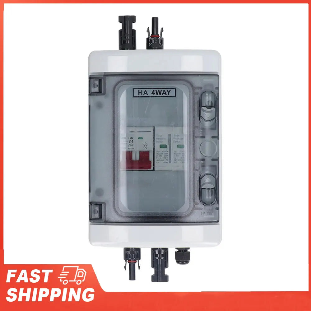 PV Combiner Box IP65 Waterproof Solar Photovoltaic DC500V 32A Circuit