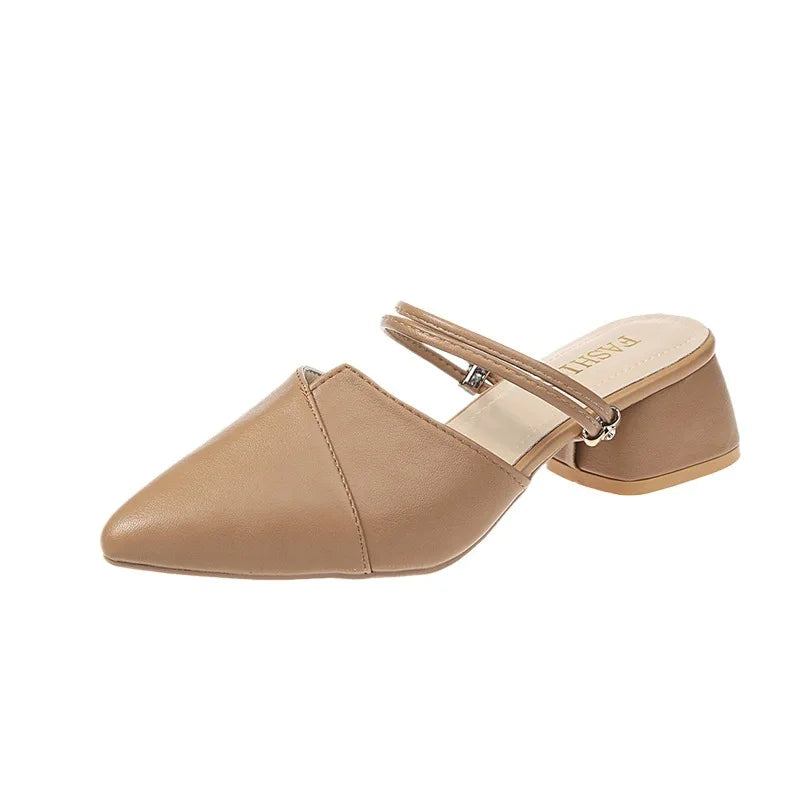 Women's Wedge Heel Pointed Toe Slip-On Sandals | Summer