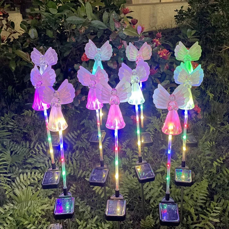 Led Solar Angel Light Outdoor Waterproof Villa Courtyard Simulation