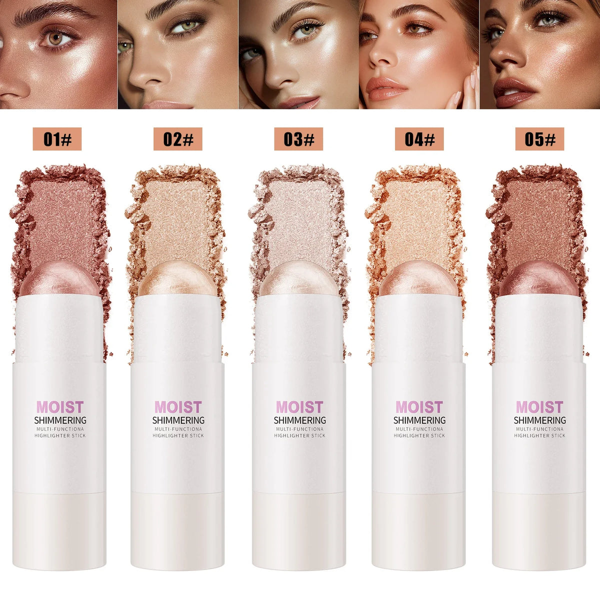 Hello Kiss Glowup Highlighter Stick – Buildable Face Contour