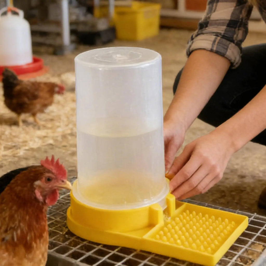 Leakproof Poultry Feeder Water Cup for Chicks, Quail & Chickens