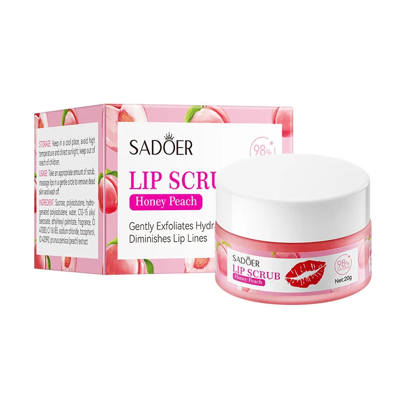 SADOER Fruit Lip Scrub Mask – Avocado Orange Strawberry