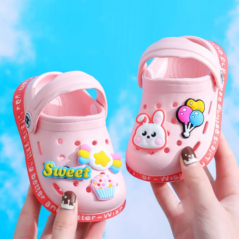 Kids Cartoon Flip Flops | Boys & Girls Beach Slippers