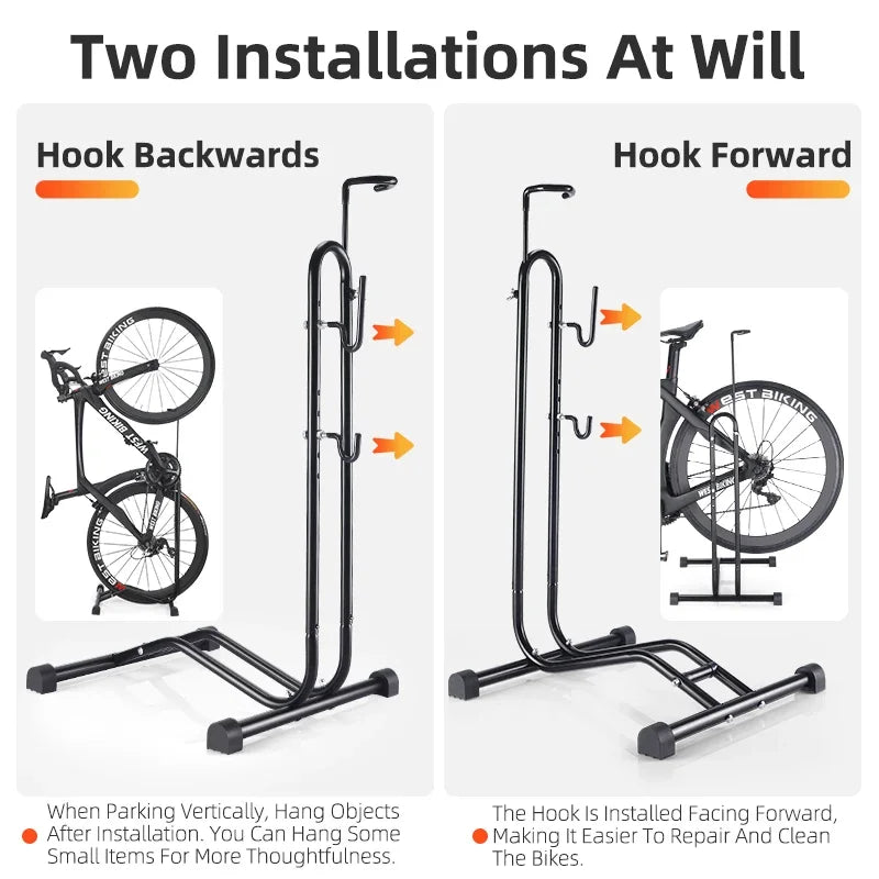WEST BIKING 3-in-1 Bike Parking Stand – MTB & Road Repair
