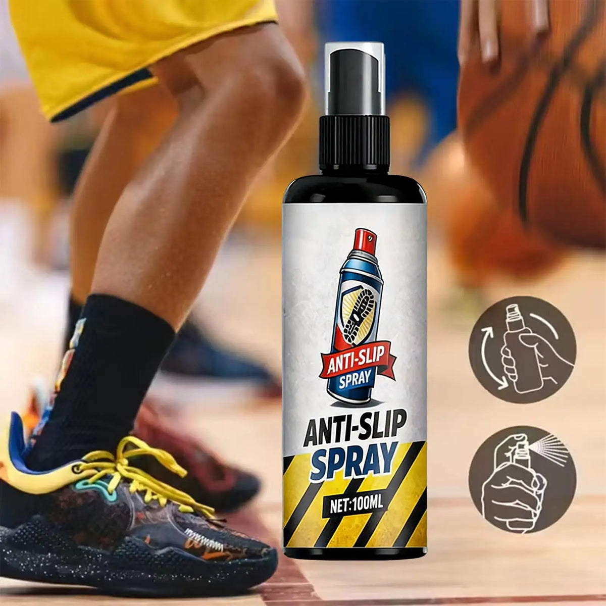 Basketball Shoe Grip Spray Footwear Traction Enhancer Non-slip