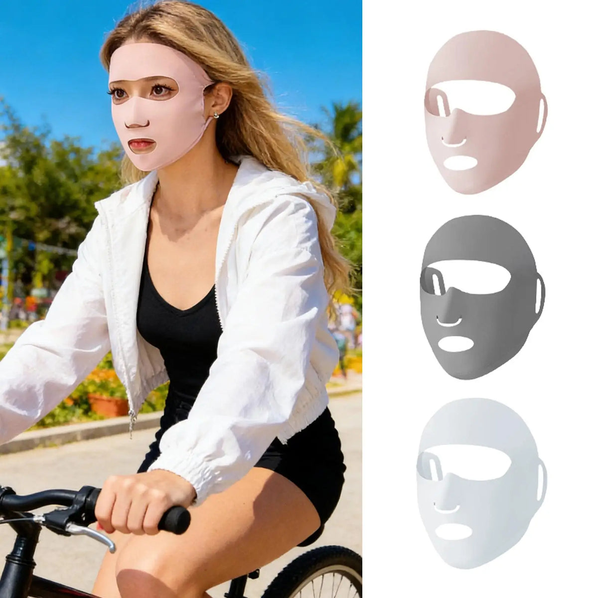 UV Ice Silk Face Cover – Breathable Sun Mask for Outdoors