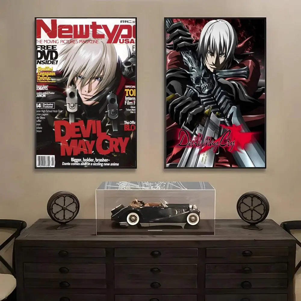 Devil May Cry Wall Poster Sticker – HD Gaming Room Decal