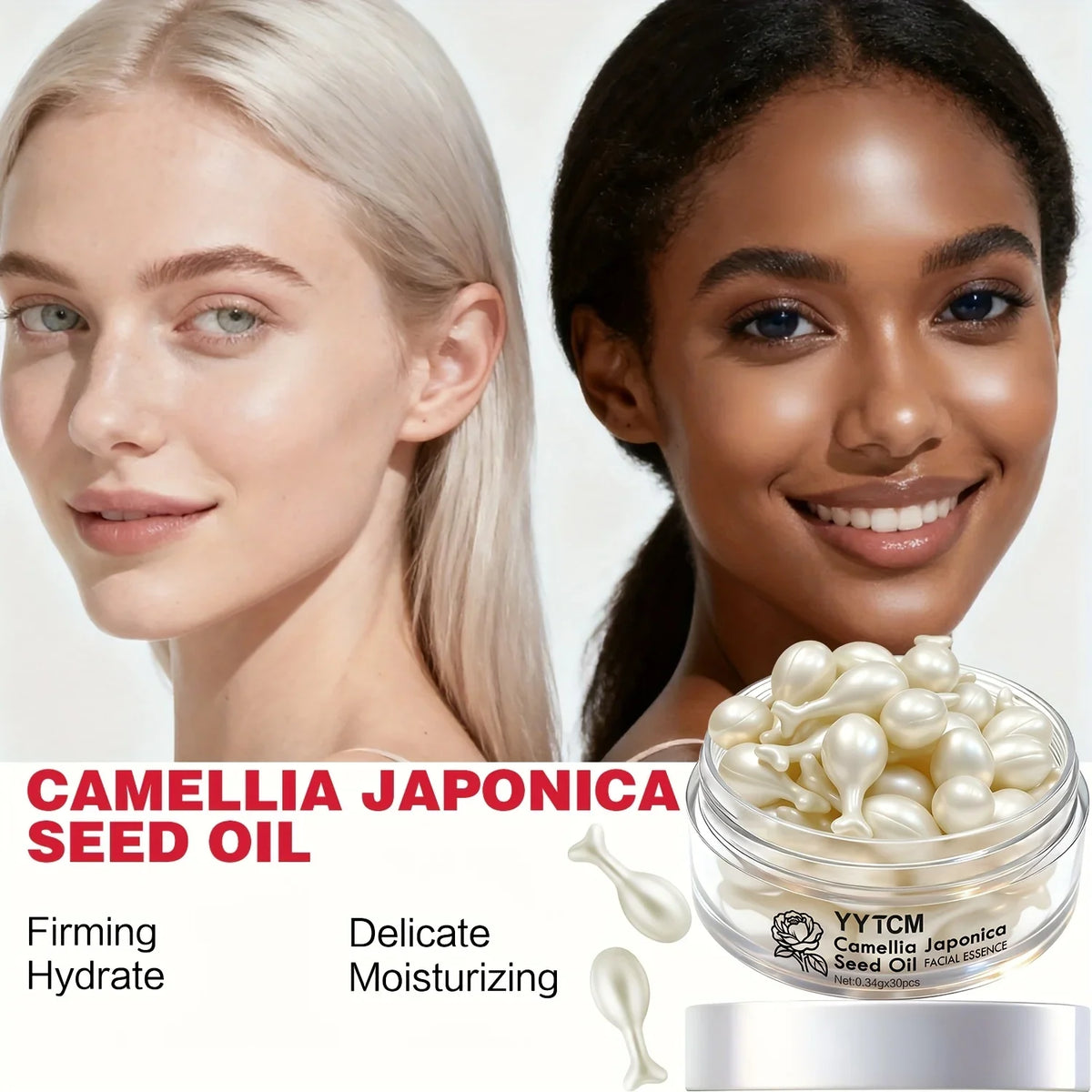 Camellia Seed Oil Capsules – Retinol, Squalane & Niacinamide Serum