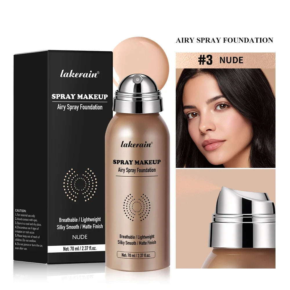 Airbrush Spray Foundation 2-Pack 70ml | Matte Full Coverage