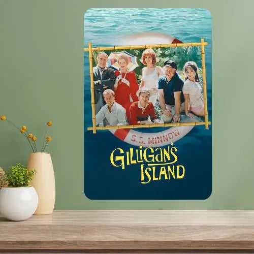 Gilligan's Island Metal Poster Sign – Retro TV Wall Decor