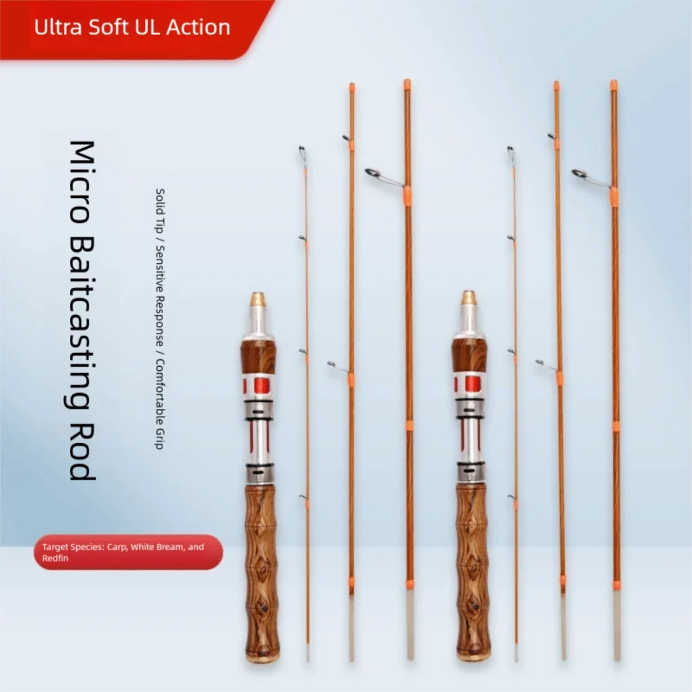 1.4m Carbon Fiber Spinning Travel Rod – 4-Section UL Fishing Pole