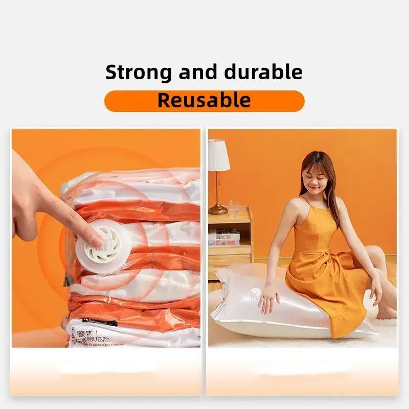 Reusable Compression Empty Bag Sealer Clothes Travel Packing