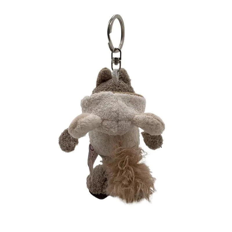 Wolf Plush Keychain Backpack Charm | Cute Stuffed Animal Gift