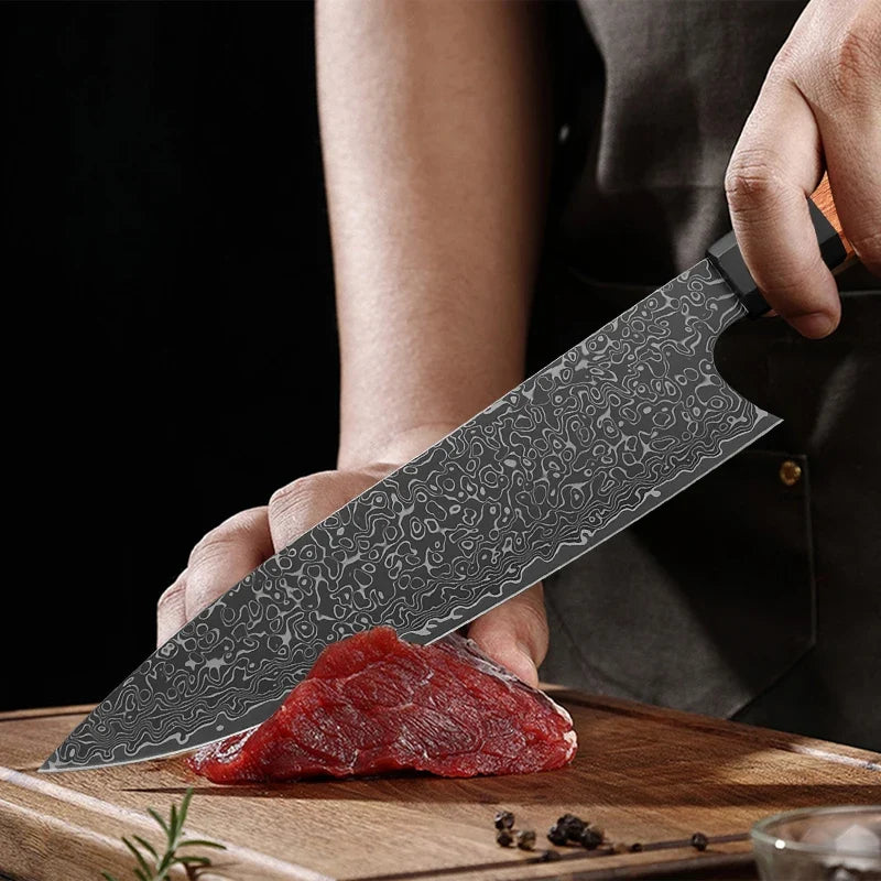 InLeung Kiritsuke Chef Knife – Damascus Steel 20.6cm