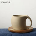 KEMORELA Ceramic Coffee Cup & Saucer 220ml | Elegant Mug