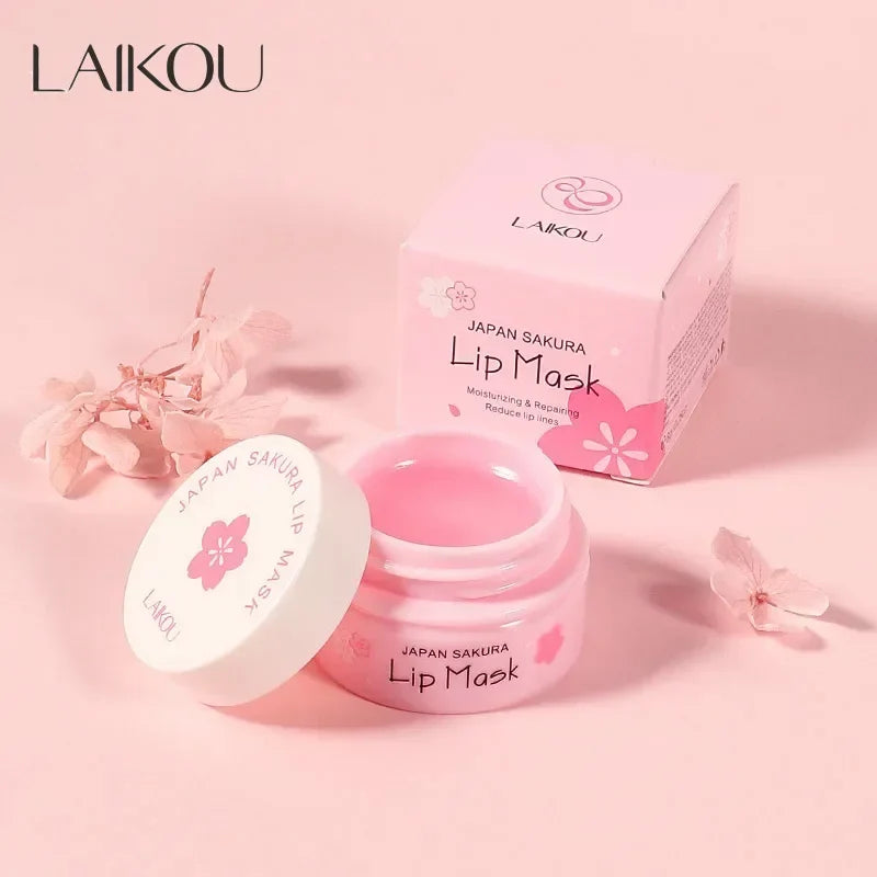 LAIKOU Sakura Lip Mask 8g – Overnight Hydrating Lip Treatment