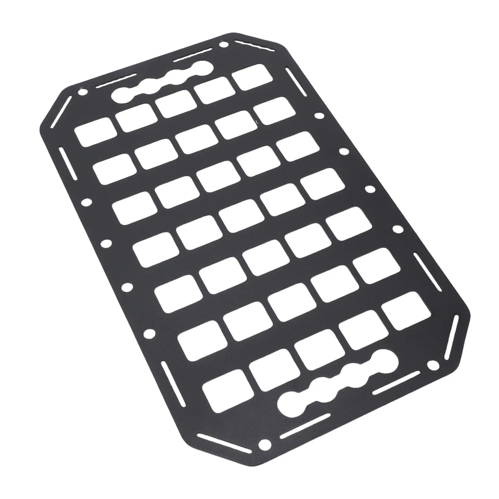 Aluminum MOLLE Panel Rack L-Track Compatible | Truck Bed Organizer