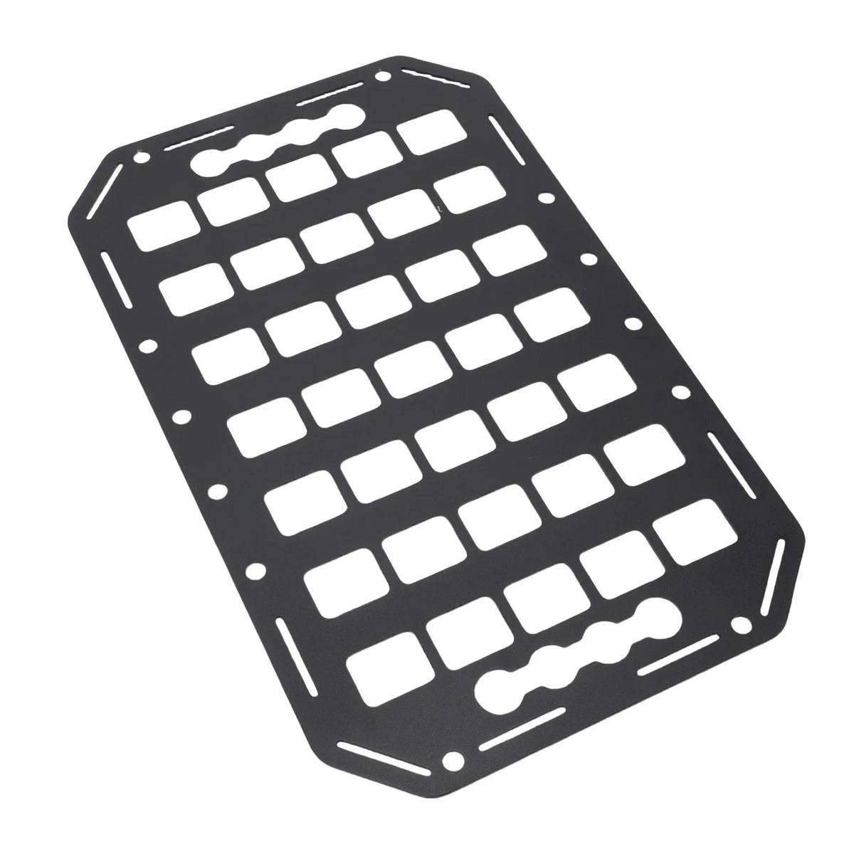 Aluminum MOLLE Panel Rack L-Track Compatible | Truck Bed Organizer