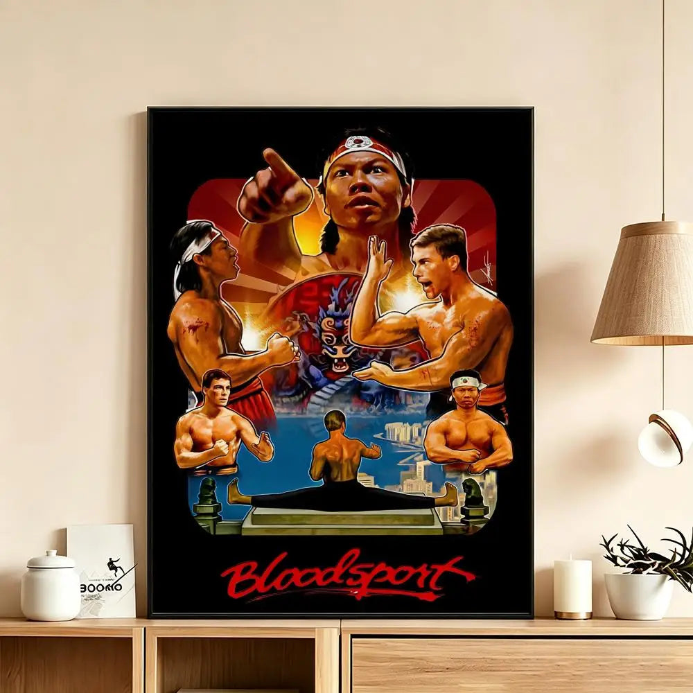 Bloodsport Movie Poster – HD Waterproof Wall Art Print