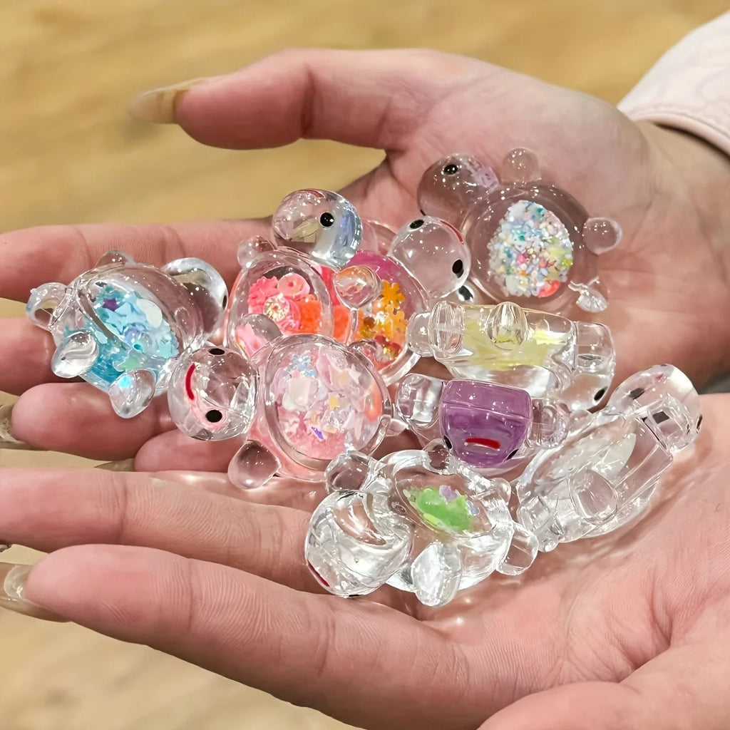 Glow in the Dark Mini Turtle Figurines – 10/30pc Resin Set