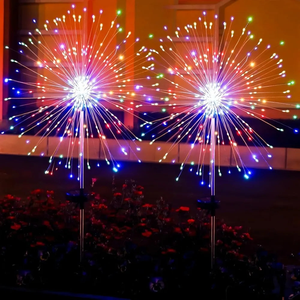 Solar Fireworks Garden Lights – 8 Modes, 120 LED, IP65