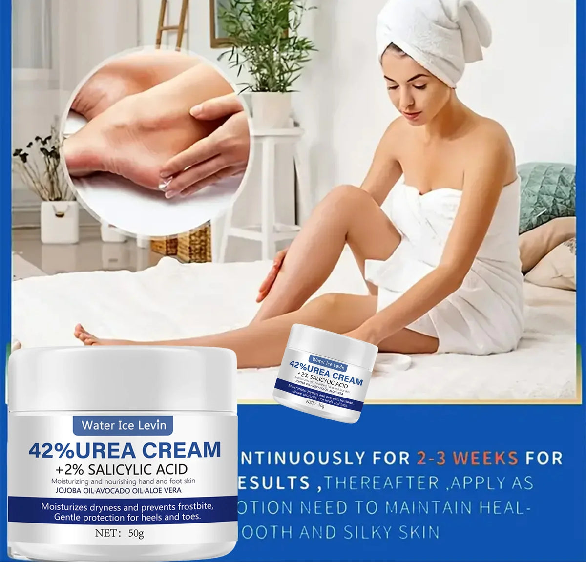 42% Urea & Aloe Vera Foot Cream – Deep Moisturizing 50g