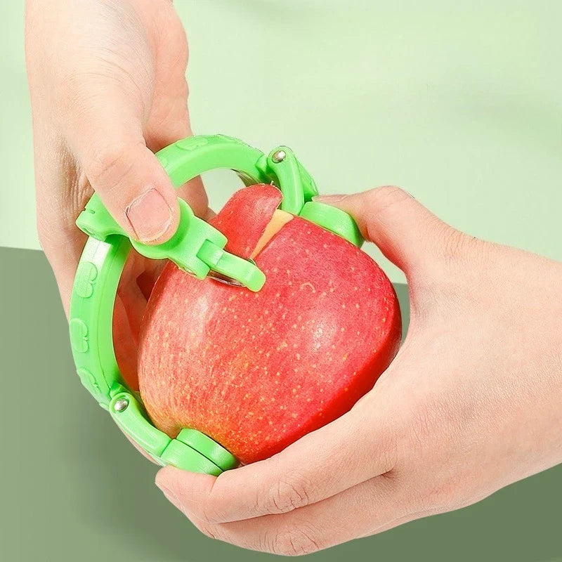 Handheld Rotary Apple Peeler Spiral Slicer Fruit Vegetable Kitchen
