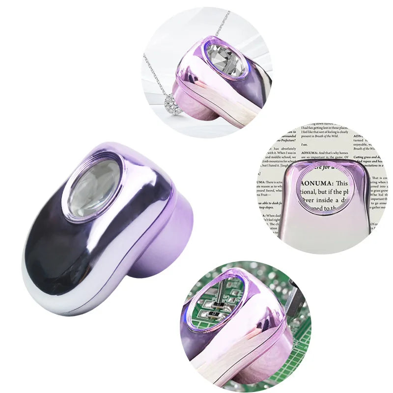 LED Scale Magnifying Glass – Handheld Loupe for Antiques