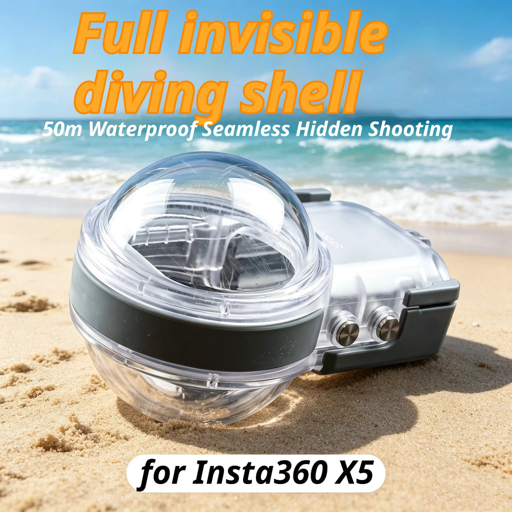 Seafrogs 50m Waterproof Housing for Insta360 X5 Dive Case