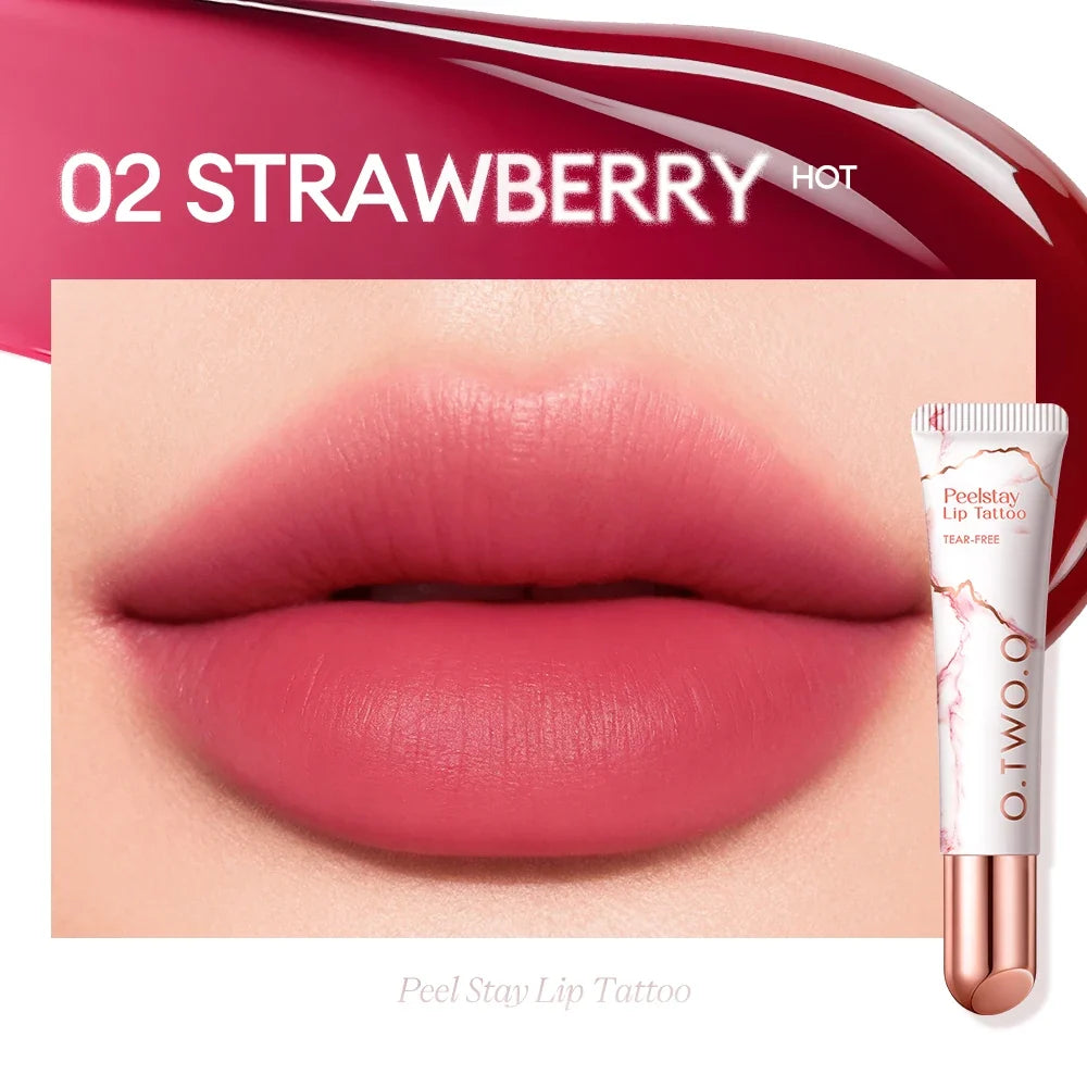 O.TWO.O Peel-Off Lip Stain | 48H Waterproof Matte Lip Tint