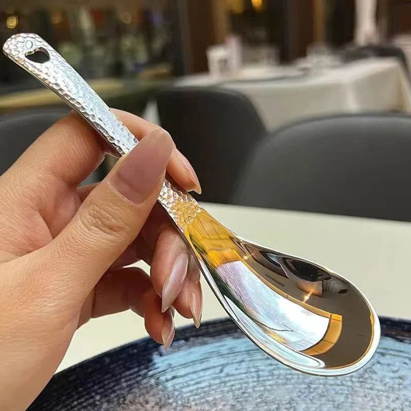 Stainless Steel Soup Spoon – Deep Bowl Mirror Polished Flatware