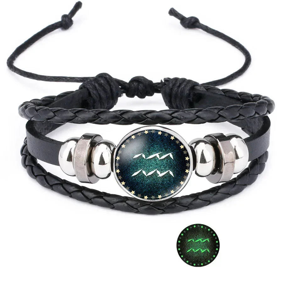 Glow in the Dark Zodiac Constellation Bracelet | All 12 Signs