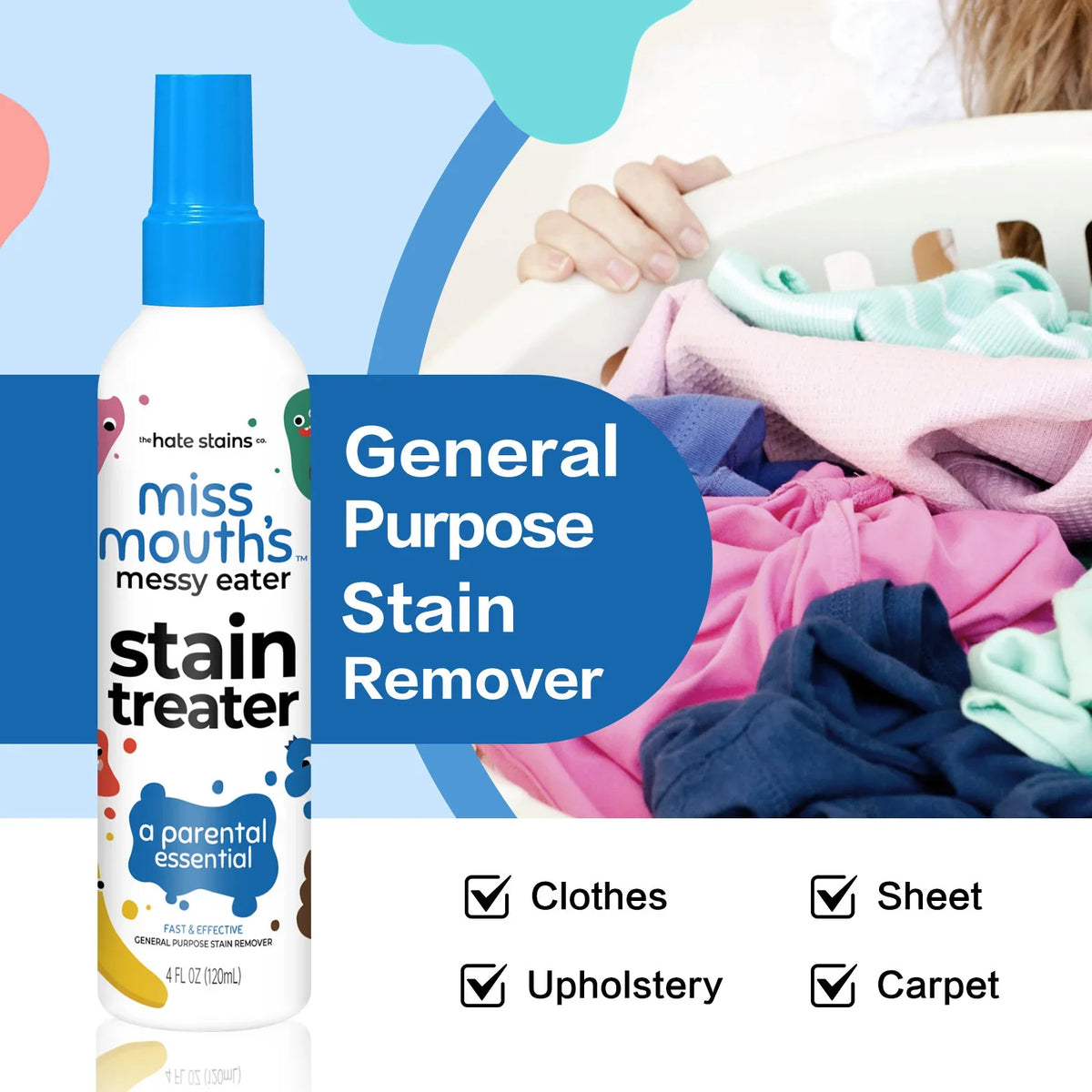 Multi-Purpose Stain Remover 120ml – Fabric, Carpet & Upholstery