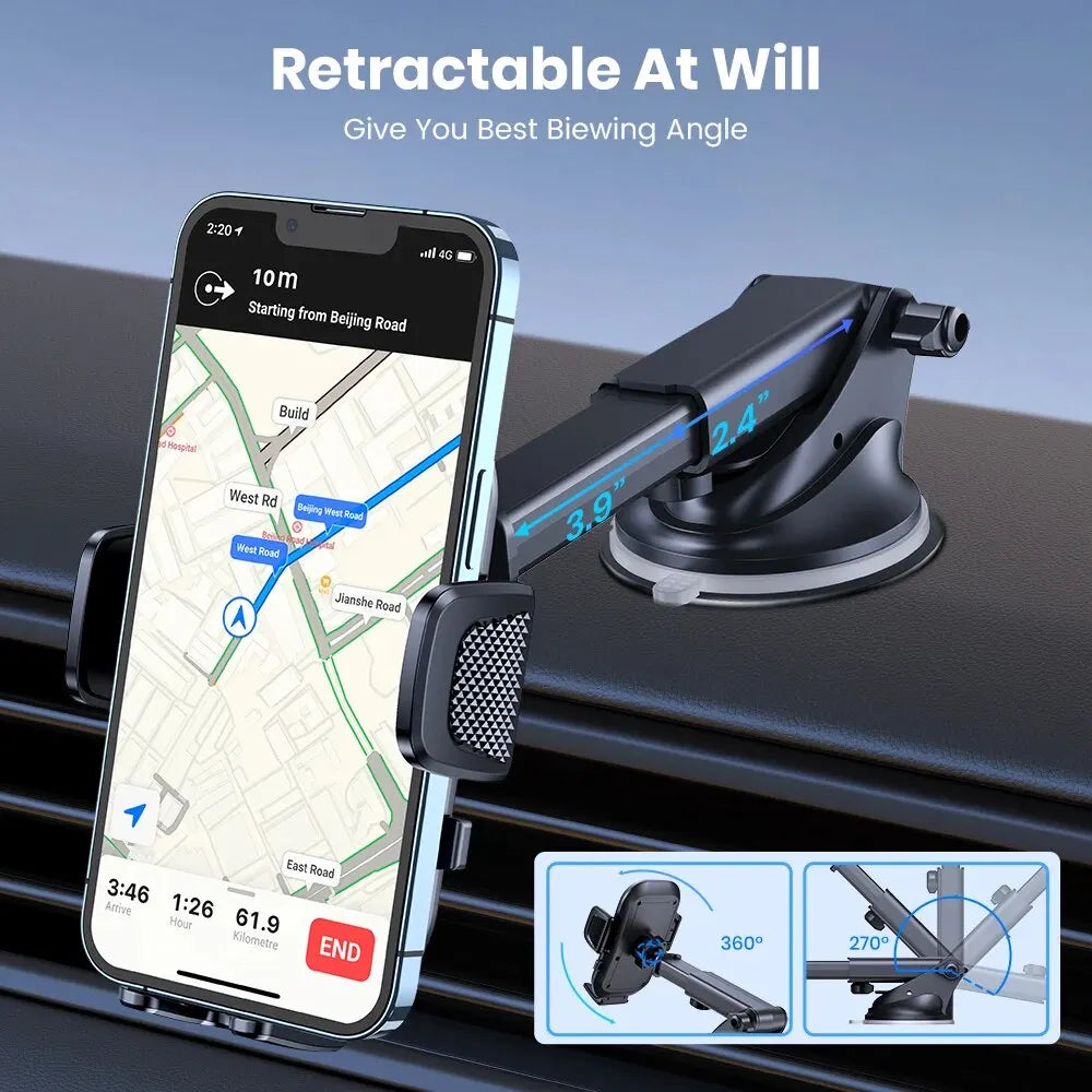 TOPK Car Phone Holder | 360° Dashboard & Vent Mount