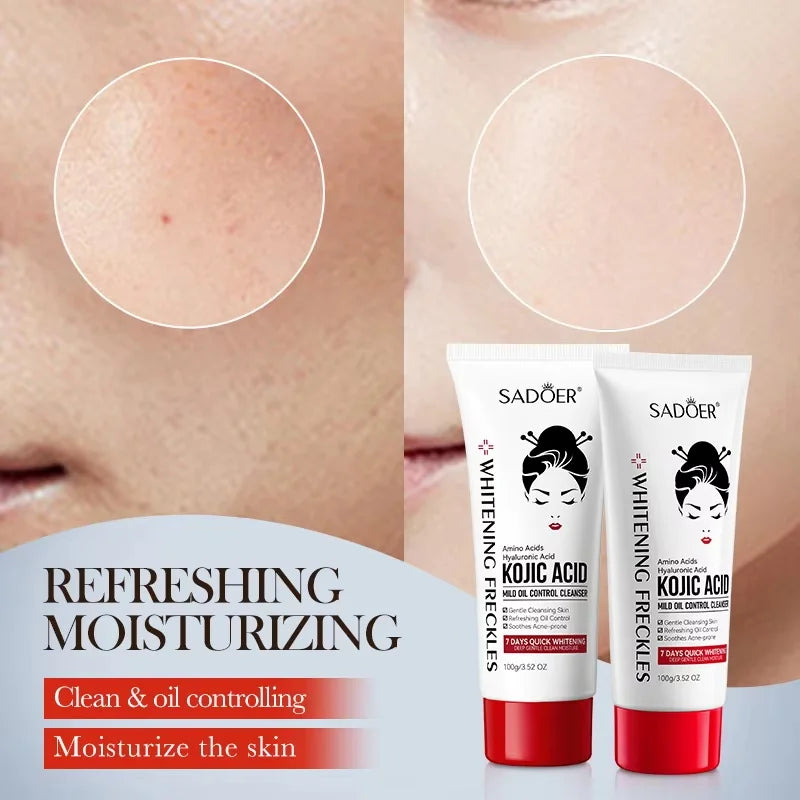 SADOER Kojic Acid Facial Cleanser – Oil Control & Brightening