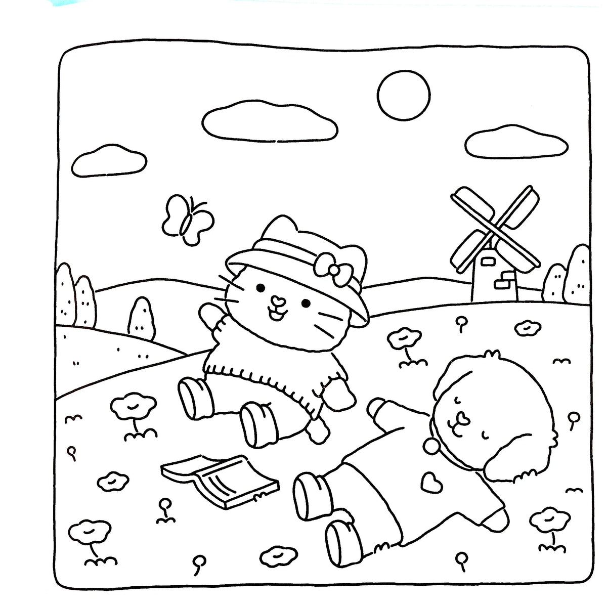 Coloring Book Adults Teens Halloween Theme Featuring Adorable Creepy