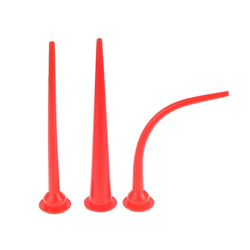 1 2 3sets Eco-friendly ABS Plastic Caulking Nozzle Applicator Sausage