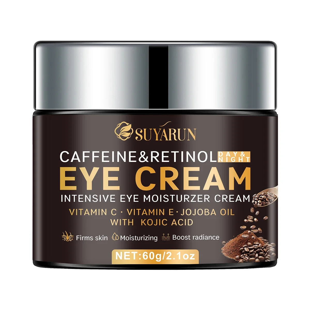 SUYARUN Anti-Aging Eye Cream – Vitamin C, Caffeine & Retinol