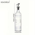 Vintage Glass Oil Dispenser Bottle – Leak-Proof Olive Oil Vinegar
