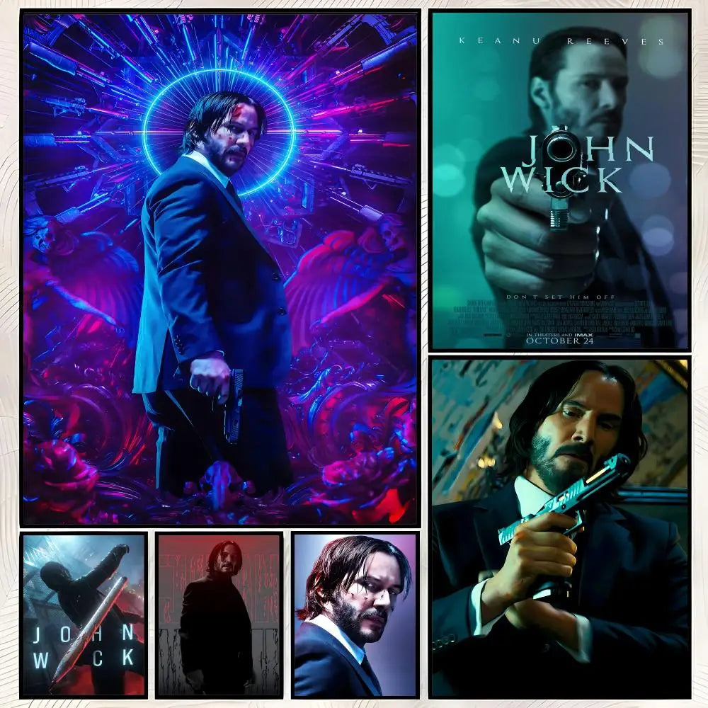 Keanu Reeves Self-Stick HD Wall Art Poster – Waterproof Decor