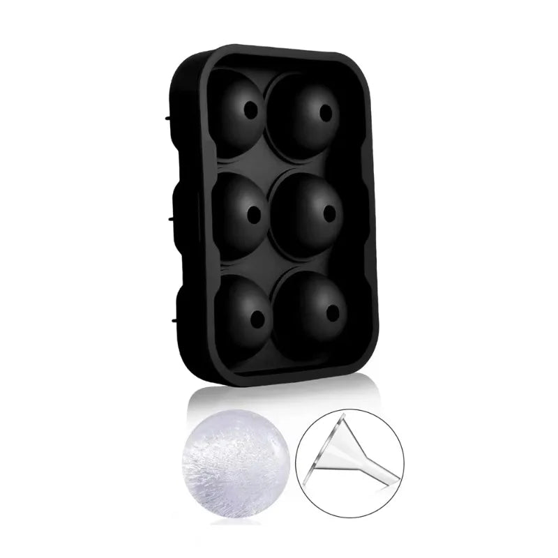 2026 6-Grid Round Square Ice Cube Mold Ball Maker Whiskey Cocktails