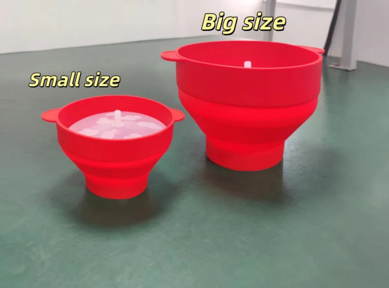 Silicone Microwave Popcorn Maker – BPA-Free Collapsible Bowl
