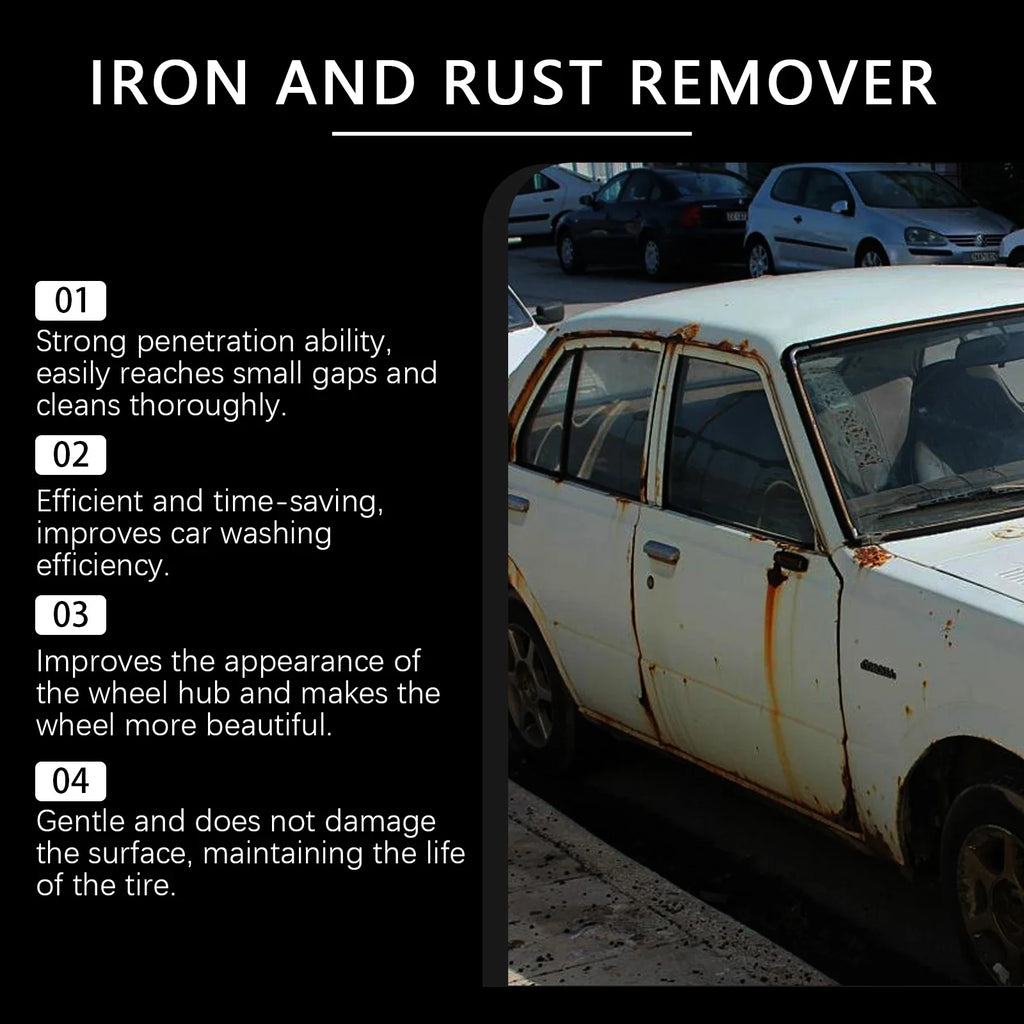 Car Rust Remover Spray | Iron & Brake Dust Cleaner 120ml