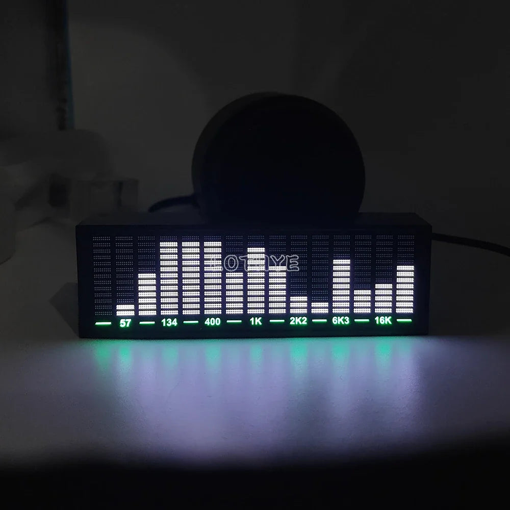 LED Music Spectrum VU Meter – Voice Control Rhythm Light Display