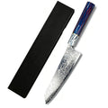 Damascus Steel Japanese Chef's Knife – 20cm Wood Handle
