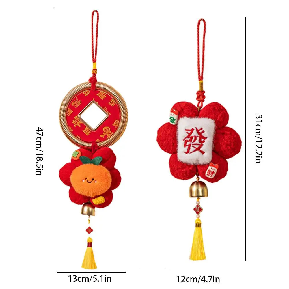 Year of the Horse Red Plush Hanging Ornament | Spring Festival