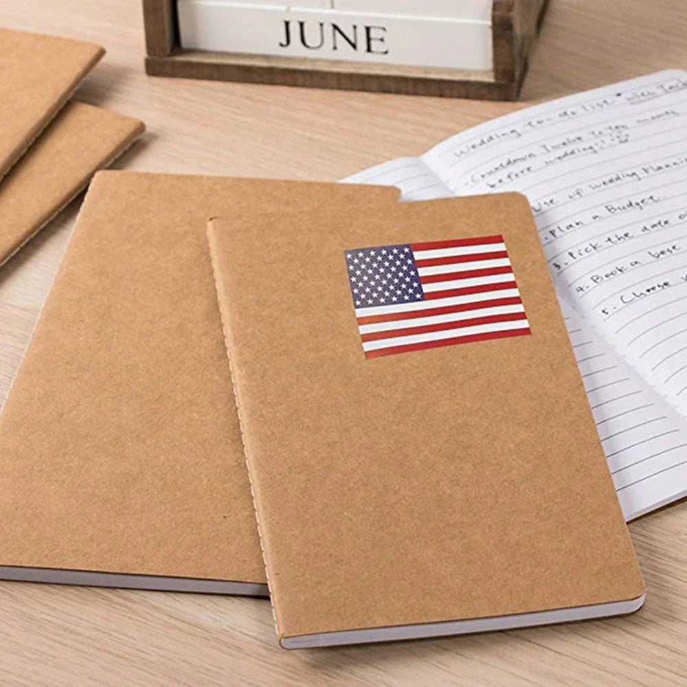 USA Patriotic Sticker Notebooks Cards Scrapbooking Office Stationery