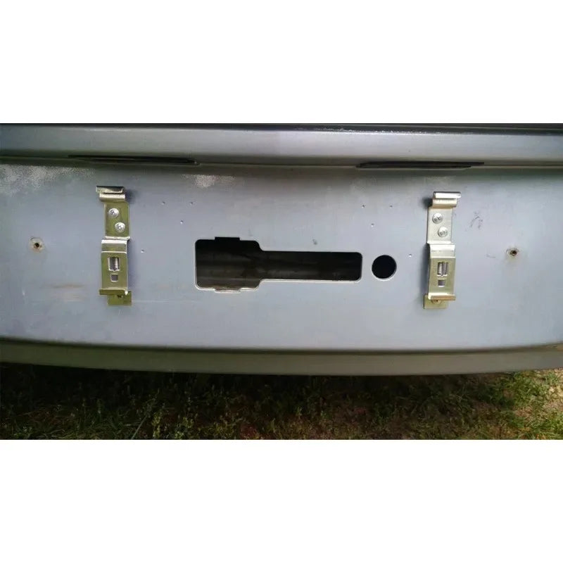 2-Pack Spring Loaded Stainless Steel License Plate Clips