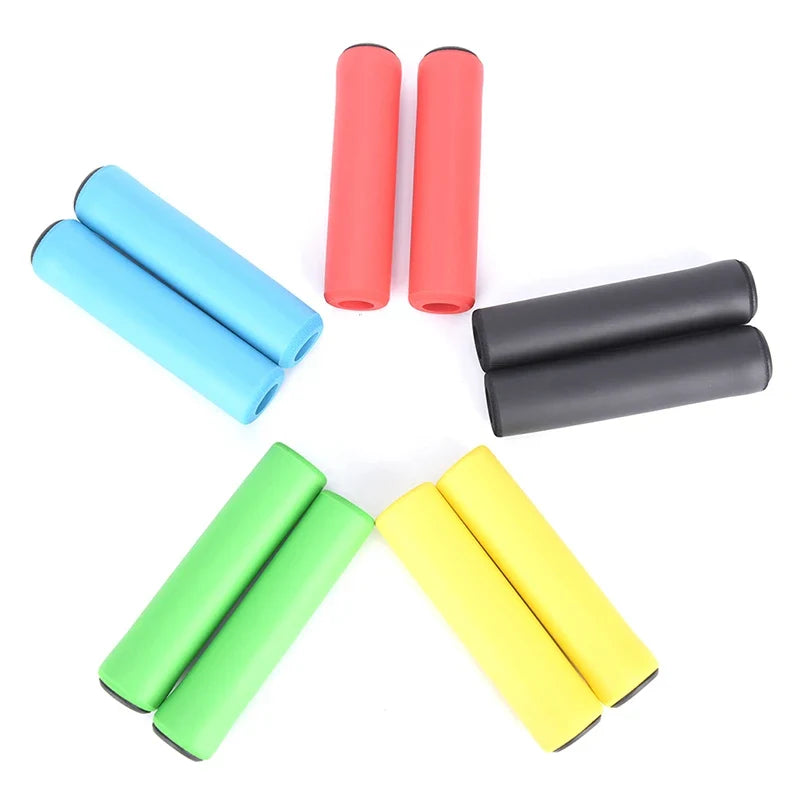 Anti-Slip Silicone Bike Handlebar Grips – 5 Colors, 1 Pair